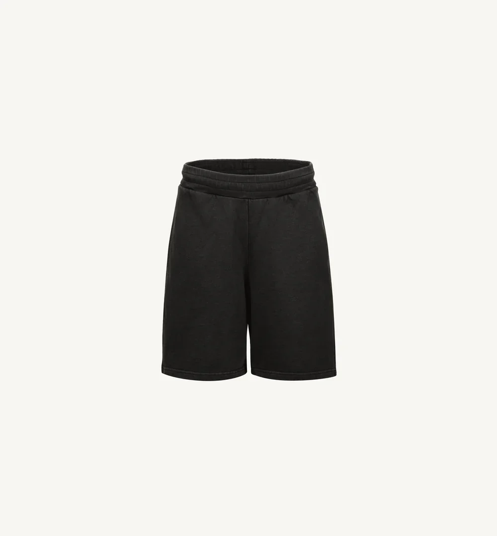 pantaloni scurti bumbac organic barbati negru vintage