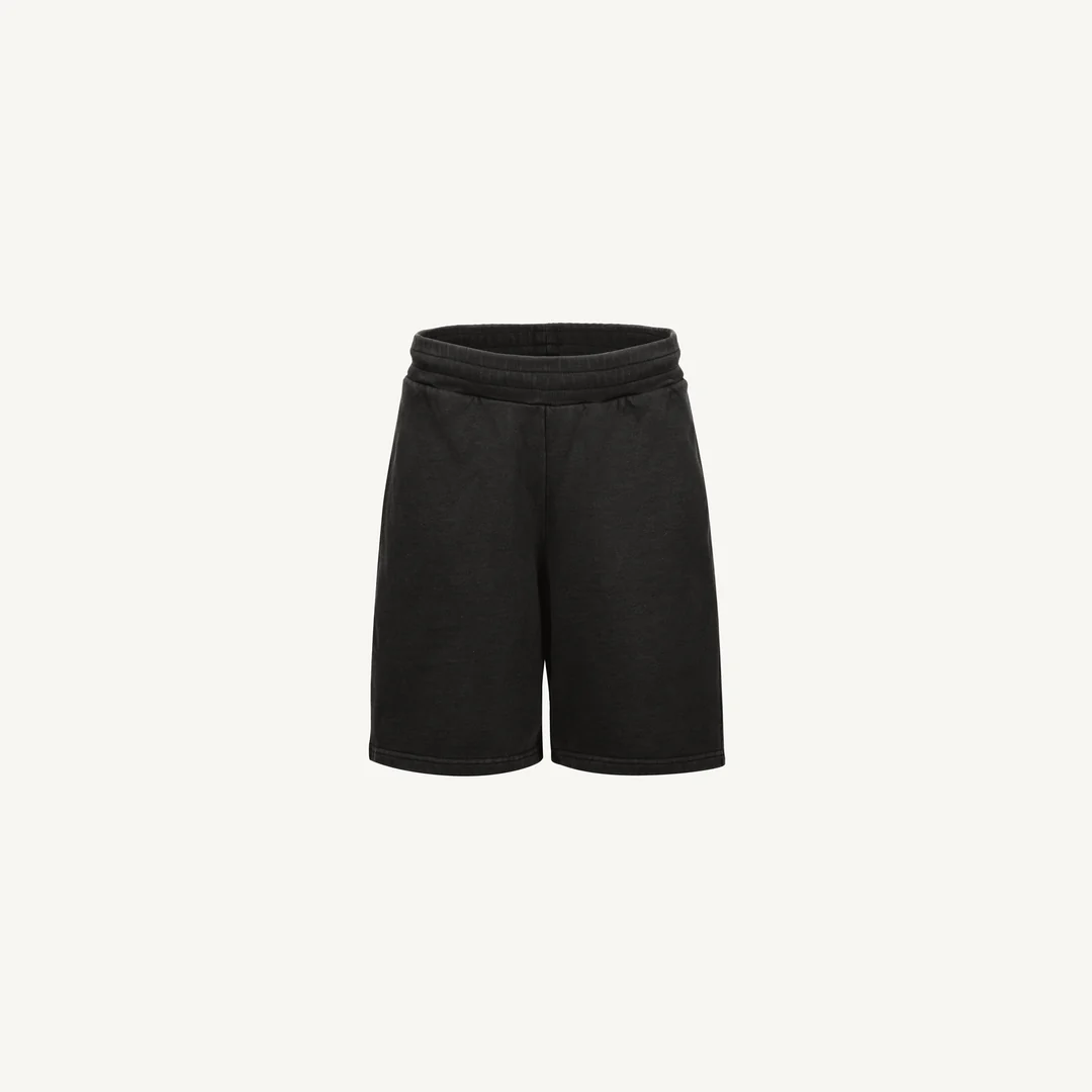 pantaloni scurti bumbac organic barbati negru vintage