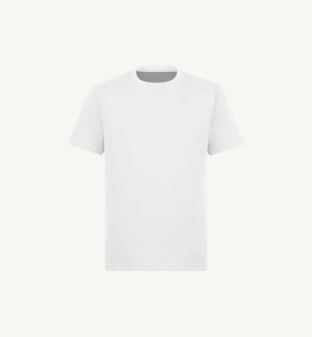 tricou bumbac organic regular barbati alb