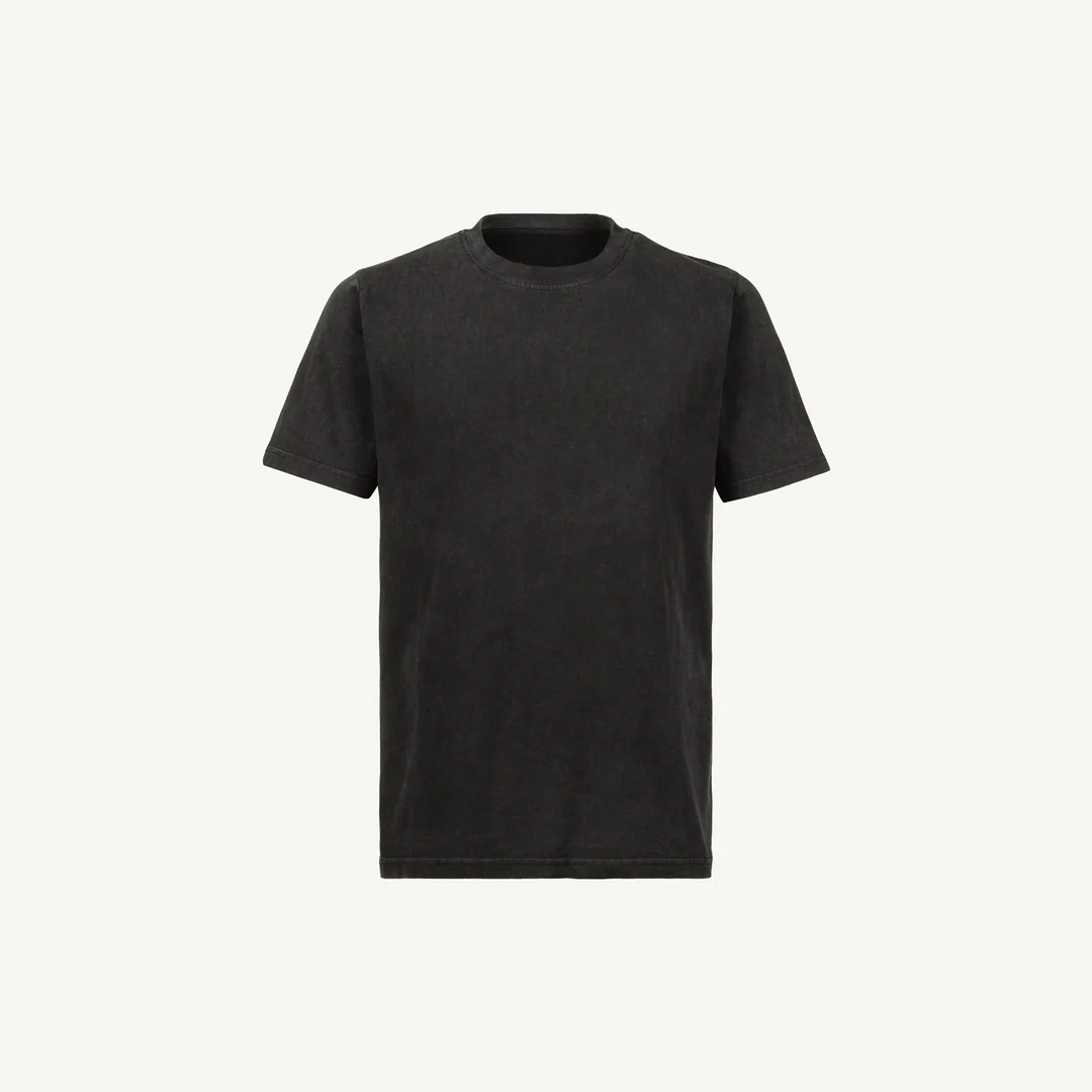 tricou bumbac organic regular barbati negru vintage